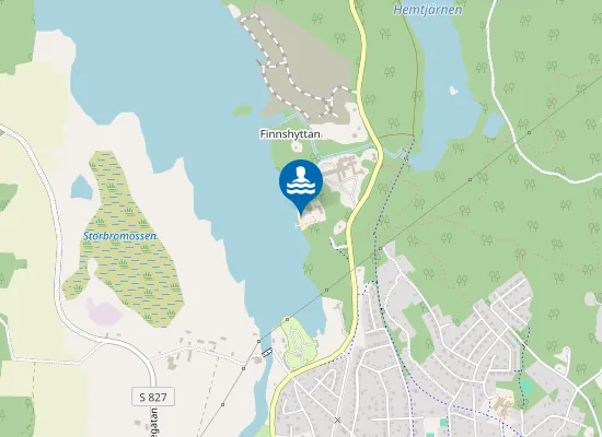 Map of Talluddens badplats