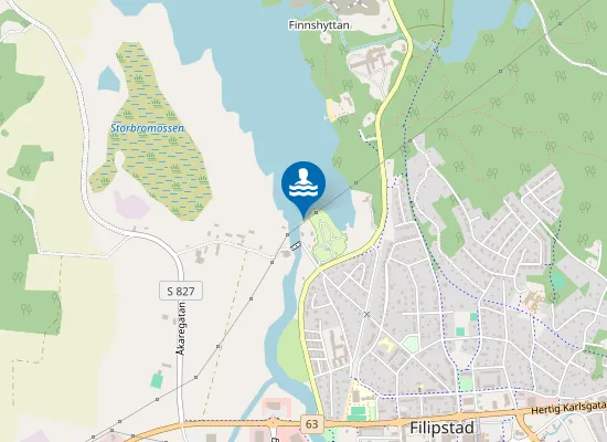 Map of Munkebergs badplats