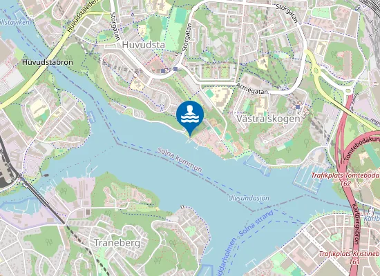 Map of Huvudsta strandbad