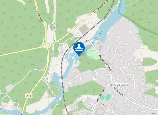 Map of Skogtorp badplats