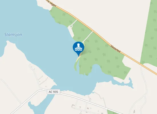 Map of Stamsjöbadets naturiststrand