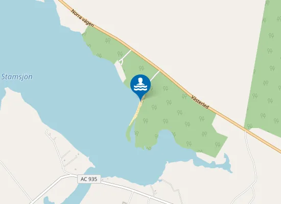 Map of Stamsjöbadet