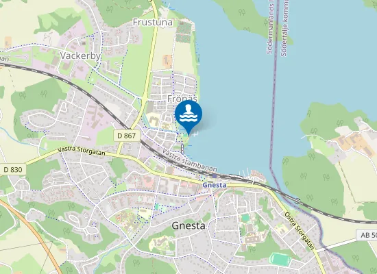 Map of Frösjö Strand
