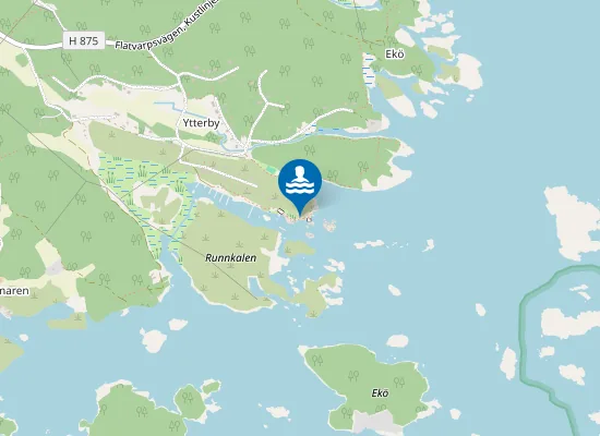 Map of Ytterbystranden