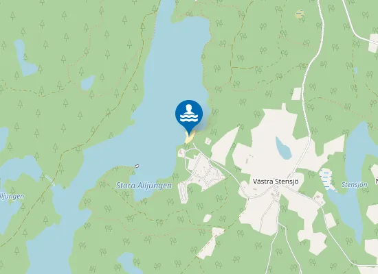 Map of Alljungen Badplats