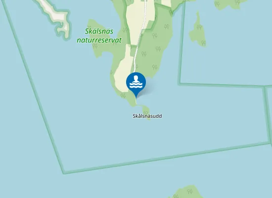 Map of Skälsnäs Badplats
