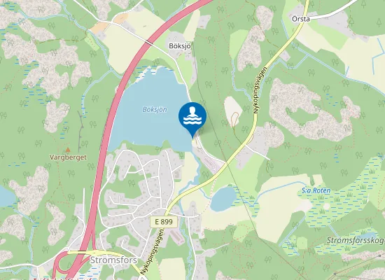 Map of Böksjöbadet