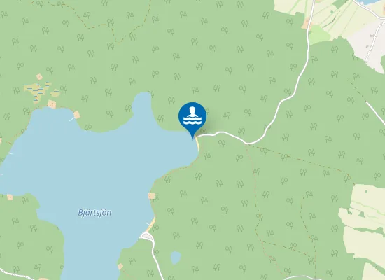 Map of Bjärtsjön östra