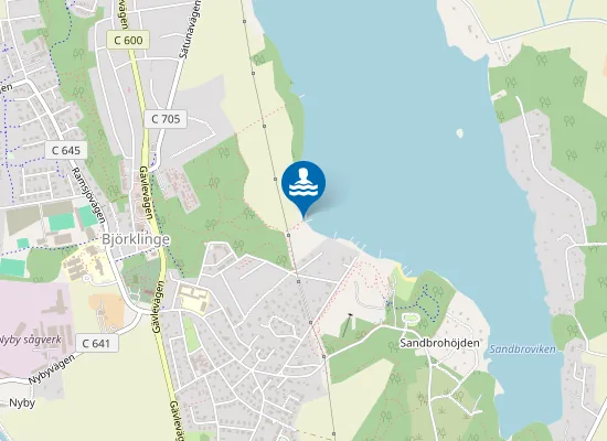 Map of Prästängens hundbad