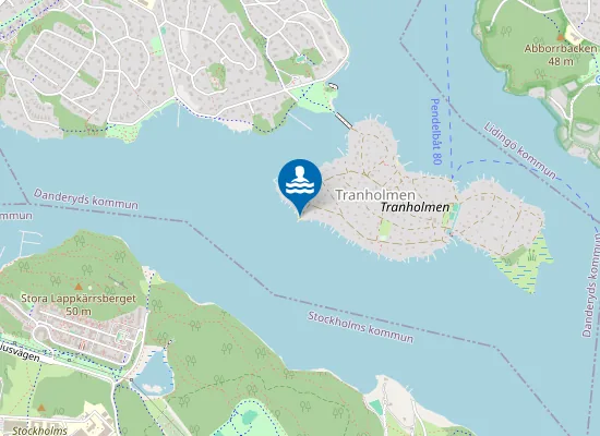 Map of Södra badstrand