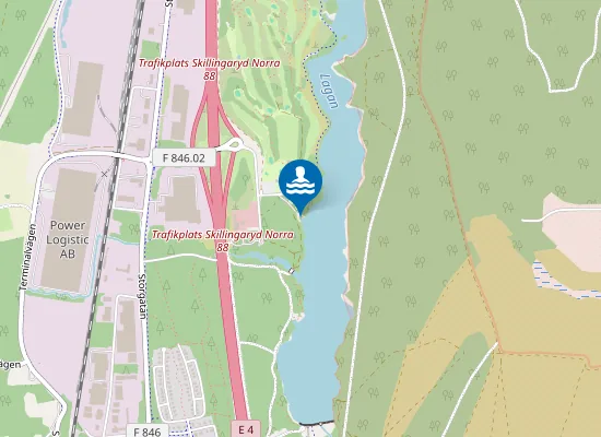 Map of Fågelforsdammens Badplats