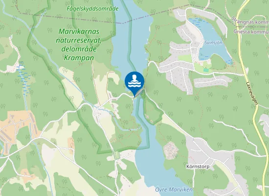 Map of Krampans badplats