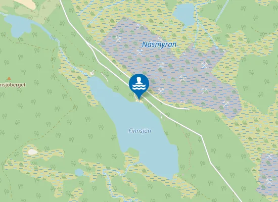 Map of Finnsjönbadet