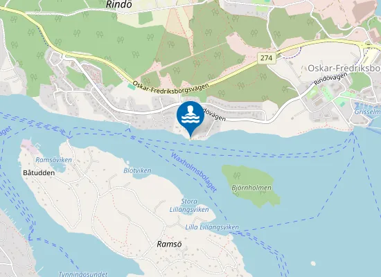 Map of Grönviksbadet