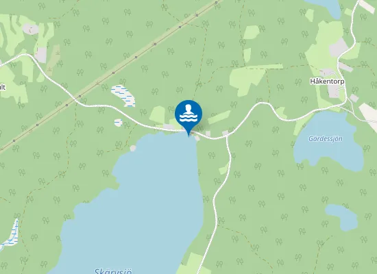 Map of Badplats Skärvsjön