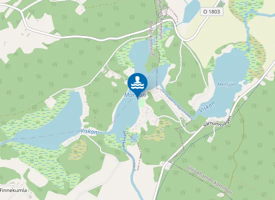 Map of Marsjöns badplats