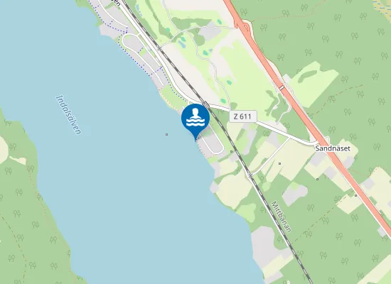 Map of Sandnäset beach
