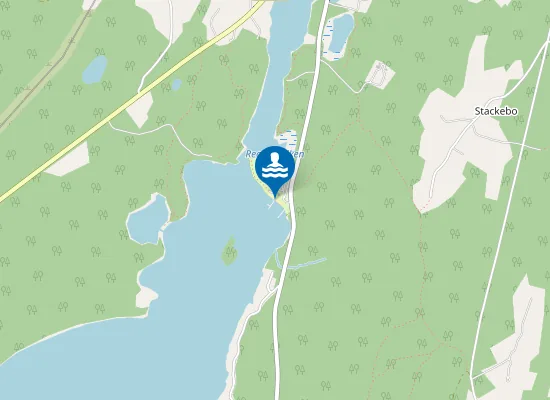 Map of Välornas badplats