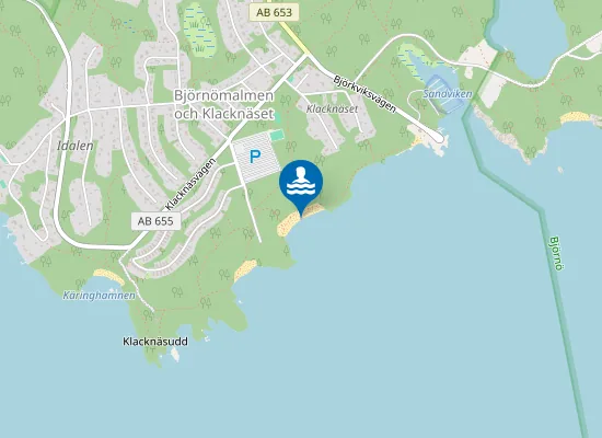 Map of Stora Sandarna