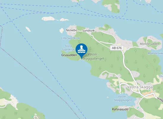 Map of Trälhavsstrand