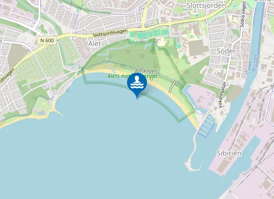 Map of Västra stranden