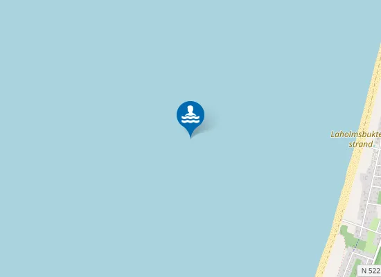 Map of Laholmsbuktens strand