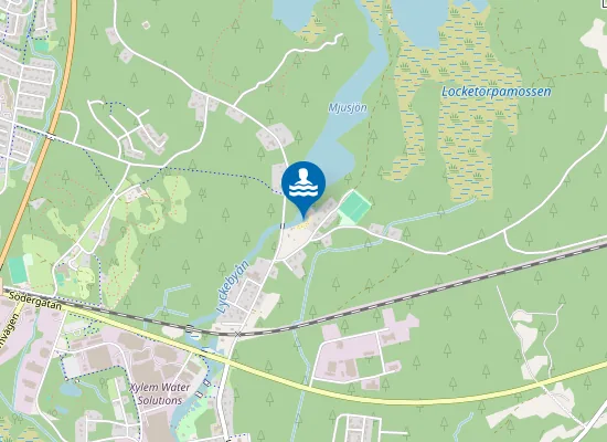 Map of Sjötropets badplats