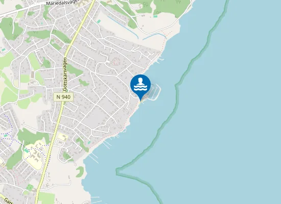 Map of Stora Enens strand