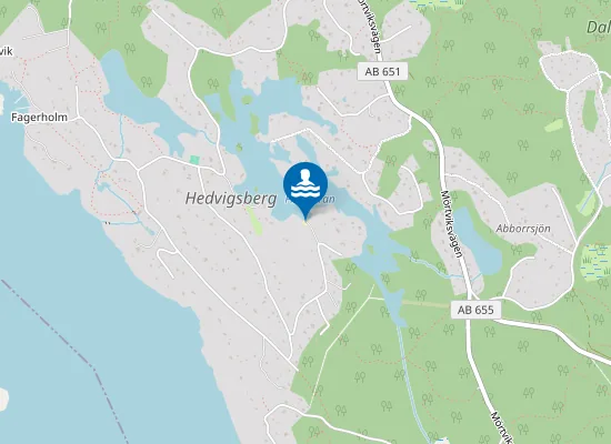 Map of Fiskmyrans badstrand