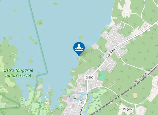 Map of Diö badplats