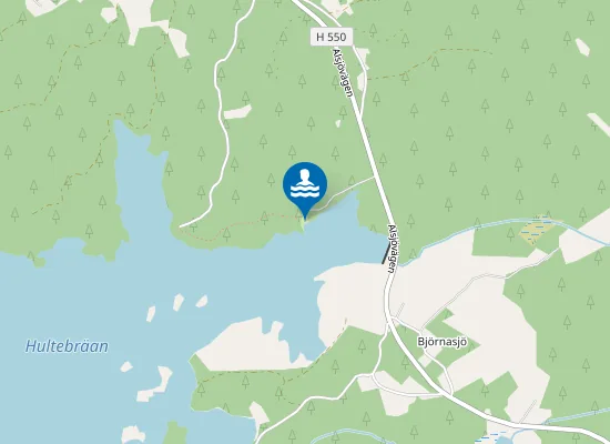 Map of Björnabadet