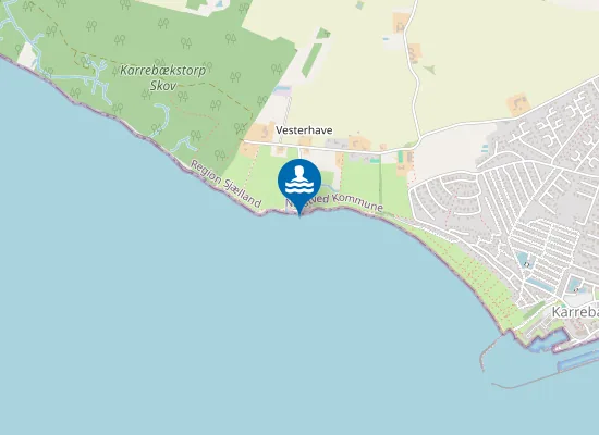 Map of VESTERHAVE - UNDERSTATION DKBW1432 SANDSTIEN-VESTERHAVE