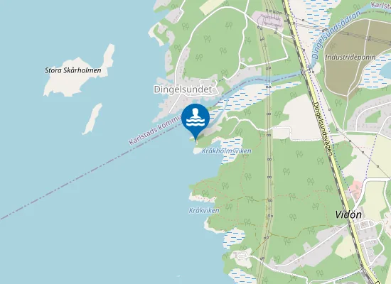 Map of Fjärdestrand