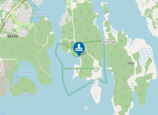 Map of Knösö Badplats