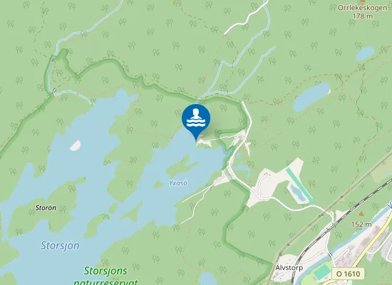 Map of Storsjöns Badplats