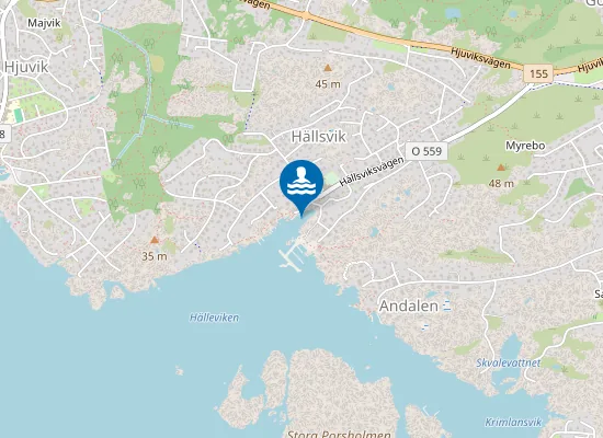 Map of Badviken Hällsvik