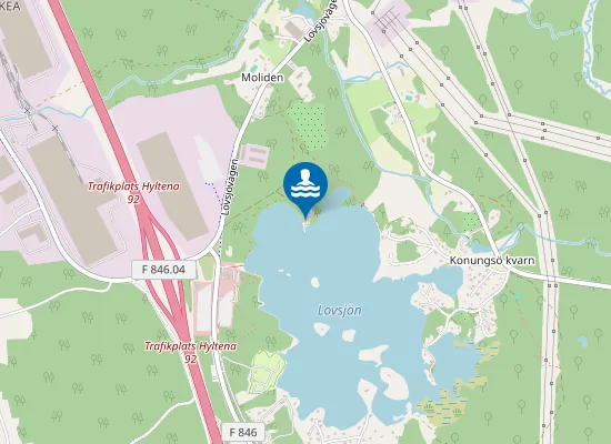 Map of Lovsjöbadet