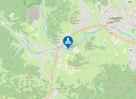 Map of Betonska plaža