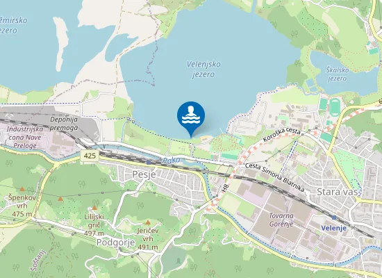 Map of Velenjska plaža