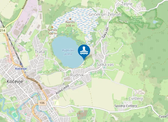 Map of Glavna plaža Jezero