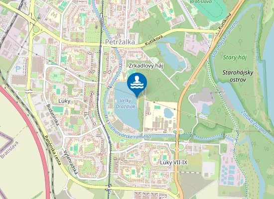 Map of Veľký Draždiak