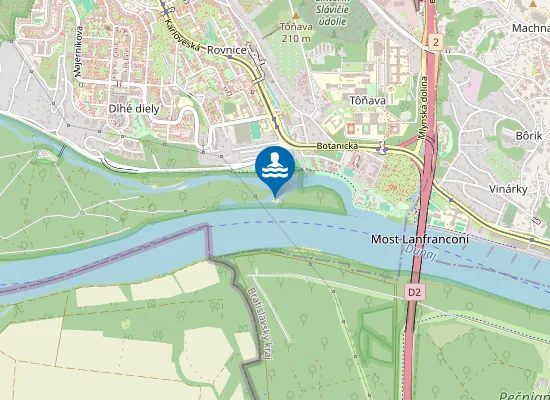 Map of Vydrická pláž
