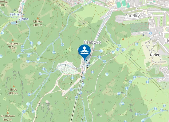 Map of pláž Lodenica