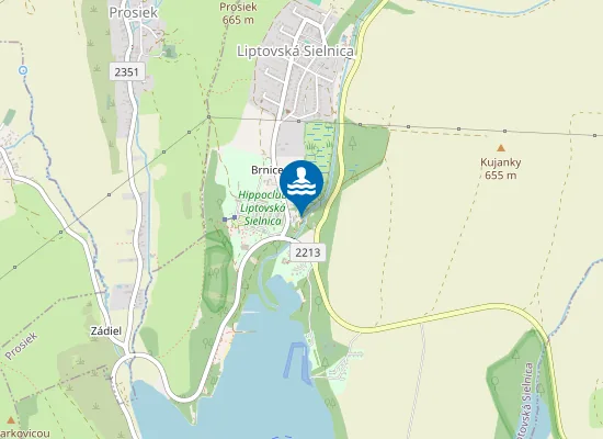 Map of Kúpanie na Kvačianke
