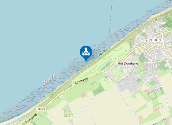 Map of Naaktstrand Domburg