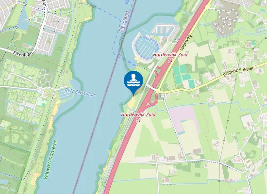 Map of Strand Horst Zuid