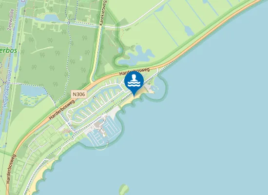 Map of Harderstrand Noord