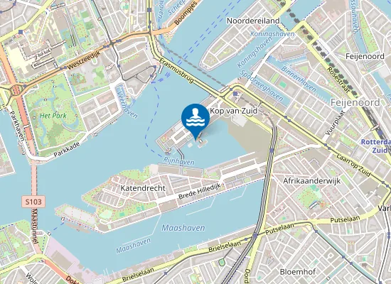 Map of Rijnhaven zwemgebied