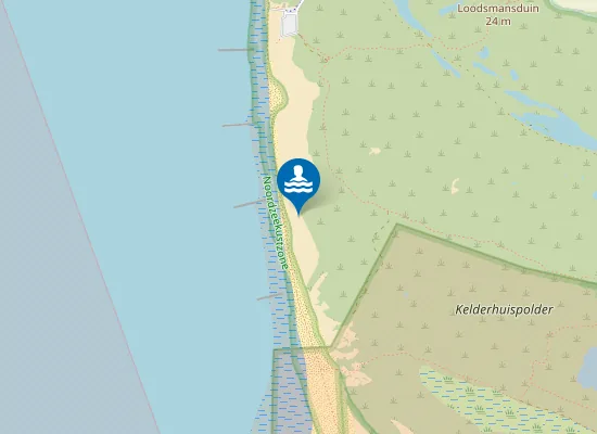 Map of Naaktstrand Den Hoorn