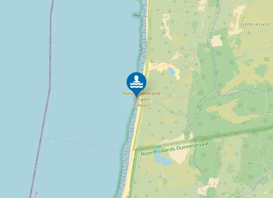 Map of Naturistenstrand Bergen/Schoorl